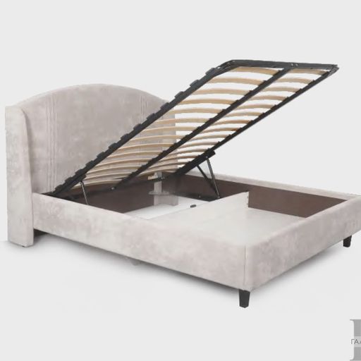 Кровать с подъемным механизмом «Севилья», тиффани бежевая